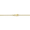Black Bow Jewelry 1.3mm, 10k Yellow Gold, Diamond Cut Cable Chain Necklace - 4 of 4