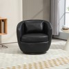 LOVMOR Upholstered Swivel Barrel Armchair with Storage Modern Living Room Side Chair for Bedroom/Office/Reading Spaces - 2 of 4