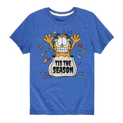 Boys' - Garfield - Tis The Season Short Sleeve Graphic T-Shirt