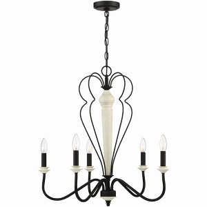 Craftmade Lighting Anna 5 - Light Chandelier in  Cottage White/Espresso - 1 of 1