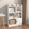 KTMBDW Bookshelf, 3-Tier Bookcase, Book Shelf, Open Storage Shelf, for Living Room, Home Office, Dinning Room, White - 3 of 4