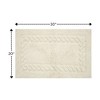 Knightsbridge Chain Bath Rug Cotton Non Skid Back, Ivory - 2 of 4