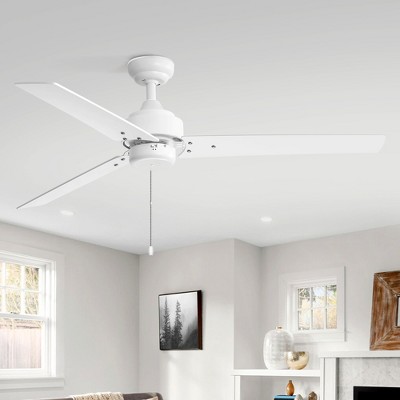 Airsurfer 52-inch 3-Blade 3-Speed Ceiling Fan with Pull Chain without Light