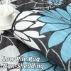 Modern Floral Rug Washable Area Rug Farmhouse Living Room Bedroom Rug Carpet - 4 of 4