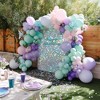 LAGarden 12 Pcs Silver Mermaid Shimmer Wall Backdrop Panel Iridescent Sequin Party 3x4 Ft - 3 of 4