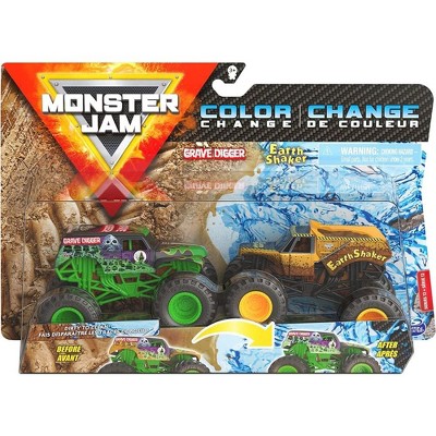 Grave Digger vs Earth Shaker Monster Truck