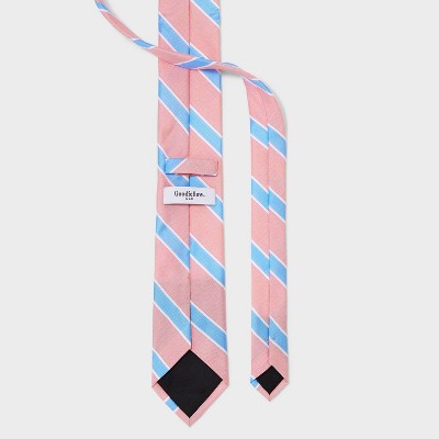 Men&#39;s Striped Neck Tie - Goodfellow &#38; Co&#8482; Pink One Size