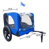 Akoasm Quick Detachable Folding Frame With Anti slip bottom plate & Hidden Towing Rope For Small And Medium Pets trailer -Blue - 2 of 4
