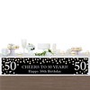 Big Dot of Happiness Adult 50th Birthday - Gold - Happy Birthday Decorations Party Banner - 3 of 4