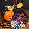21 Pcs Halloween Beaded Necklace Set - 7 Style Party Favors for Mardi Gras & Halloween Decor - 3 of 4