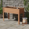 TUYOHW Elevated Raised Garden Bed with Legs,Solid Wood Planter Box for Outdoor Vegetables Herbs Flowers - 2 of 4
