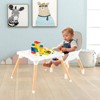 Infans 5-in-1 Baby High Chair Infant Wooden Convertible Chair w/ 5-Point Seat Belt Gray - 3 of 4