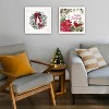 2- Piece Vignette Cardinal Wreath White Framed Wall Art for Living Room, Bedroom Wall Art Print for Home Decor by Linda Spivey - 2 of 4