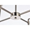 Elegant Lighting Hanson 8 lights pendant in polished nickel with clear shade - 4 of 4