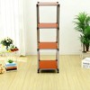 NicBex 4-Tier Storage Shelves,Heavy Duty Stainless steel Storage Shelving Unit for Kitchen,Living Room,Bedroom,Office,Outdoor,Modular Rack - 3 of 4