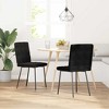 vidaXL Dining Chair Set of 2 Black - 2 of 4