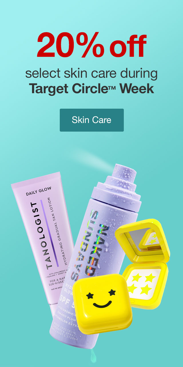 20% off select skin care during Target Circle™ Week. Skin Care >