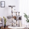 Heybly Cat Tree, Cat Tower for Indoor Cats with Scratching Board - 3 of 3