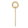 Black Bow Jewelry 14k Yellow Gold, Madison Collection, Medium Script Initial Pendant A-W - 2 of 4