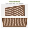 Wooakway 72"H 47"W 16"D Metal Outdoor Privacy Screen Freestanding Patio Decorative Screens - 3 of 4