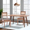 PexFix Rattan Leather Woven Strips Kitchen Dining Chair Living Room Side Chairs Set of 2 - 2 of 4