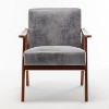 Isabel Modern Accent Chair with Solid Wood Frame, Indoor Furniture, Single Sofa for Living Room and Bedroom - The Pop Home - 2 of 4