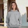 Dalix Heartly Ghost Embroidery Relaxed Hoodie Soft Fleece Sweatshirt Fit Lounge Womens - 4 of 4