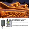 Itopfox 29ft 360 LED Color Changing Icicle Lights 11 Modes 4 Brightness Levels Remote Timer Indoor Outdoor Connectable 1 Pack - 4 of 4