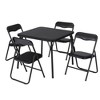 Kids' 5-Piece Folding Table & Chairs Set - Upholstered Portable Metal Frame Activity Set for Eating/Reading/Playing - 2 of 4