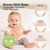 8pk Organic Quin Bandana Bibs, Baby Bibs for Drooling and Teething, Cotton Drool Bibs for Baby Girl, Baby Boy - 4 of 4