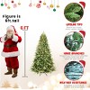 Pre-Lit Christmas Tree with Warm White UL Lights and Lifelike Pine Branches, Green Christmas Tree for Home Holiday Decoration–The Pop Home - 4 of 4