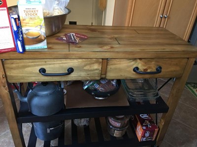 Crosley Roots Rack Industrial Kitchen Cart