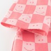 MyKids-USA Baby Girl Plaid Pattern Smiley Print O-Neck T-Shirt In Summer Pink 100 (2-3Y) - 3 of 4