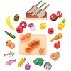 KidKraft Chop It Up 52-Piece Wooden Play Food Set - 2 of 3