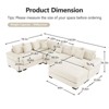 Aukfa Oversized Cloud Modular Corduroy Sofa Sectional with Ottoman - Reversible Deep Seat Couch for Living Room - 4 of 4