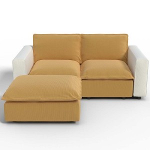 Ainfox L shaped Module Sofa 3 Seats Rainbow Sofa For Living Room,Vila,Apartment - 1 of 4