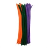 John Bead Fluffy Pipe Cleaners Chenille Stems for Art School Craft Supplies, 12in x 6mm Halloween Mix 100 Pieces - 3 of 3