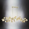 Urban Ambiance Luxury Eclectic Indoor Chandelier,  9-1/2''H x 16"W x 50-1/2''D,  Gilded Silver Finish, UHP4994 - 3 of 4
