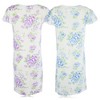 JEFFRICO Womens 2 Pack Nightgowns Short Sleeve Sleepwear Soft Pajama Dress Nightshirts - 4 of 4