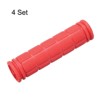 Unique Bargains Rubber Non-Slip Mushroom Bike Fit 7/8" Handlebar Grips 4.53" 4 Pairs - 3 of 4