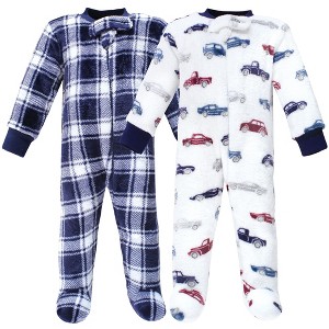 Hudson Baby Infant Boy Plush Sleep and Play, Cars - 1 of 4