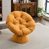 Oversized Swivel Accent Chair,360° Swivel Barrel Chair, Multicoloured Papasan Chair for Living Room-Cuddlewood - 4 of 4