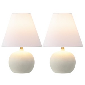 JONATHAN Y Asher Minimalist Scandinavian Resin/Iron Gourd LED Table Lamp - 1 of 4