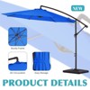 Hyleory Beeram 10FT Round Cantilever Umbrella with Counterweight - 2 of 4