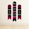 Big Dot of Happiness Maroon Grad - Best is Yet to Come - Hanging Vertical Paper Door Banners - 2025 Burgundy Party Wall Decor Kit - Indoor Door Decor - 3 of 4