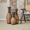 Infurnic Decorative Vases Set of 3 Designer Vases Artificial Rattan Vases for Living Room, Entryway, or Hallway, Multicolored, 22.83"*9.84"*29.72" - 2 of 4
