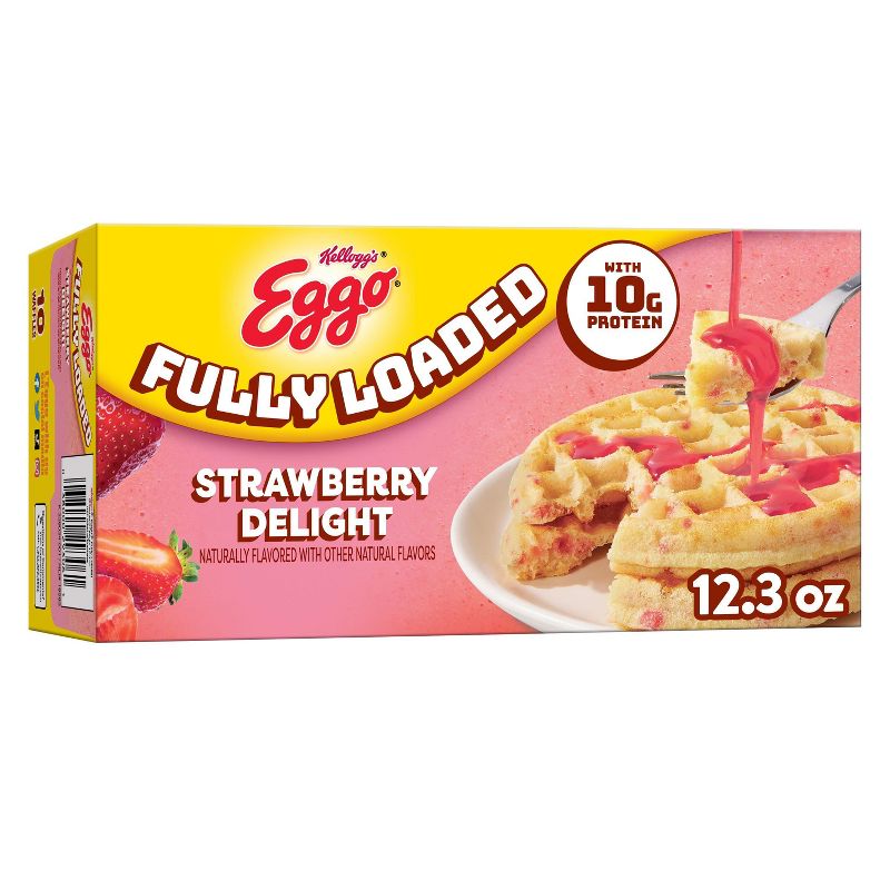 Eggo Frozen Fully Loaded Strawberry Delight Waffles - 12.3oz/10ct, 1 of 6