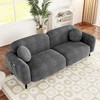 83.9''W 2-Seater Chenille Upholstered Sofa with Metal Legs for Living Room, Bedroom and Apartments 4Q - ModernLuxe - 3 of 4