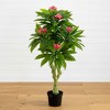 Nearly Natural 5-ft Plumeria Tree UV Resistant (Indoor/Outdoor) - 2 of 4