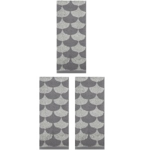 REGALWOVEN 3 Pack Geometric Pattern Soft Absorbent Cotton Hand Towels for Bathroom 13" x 29" - 1 of 4